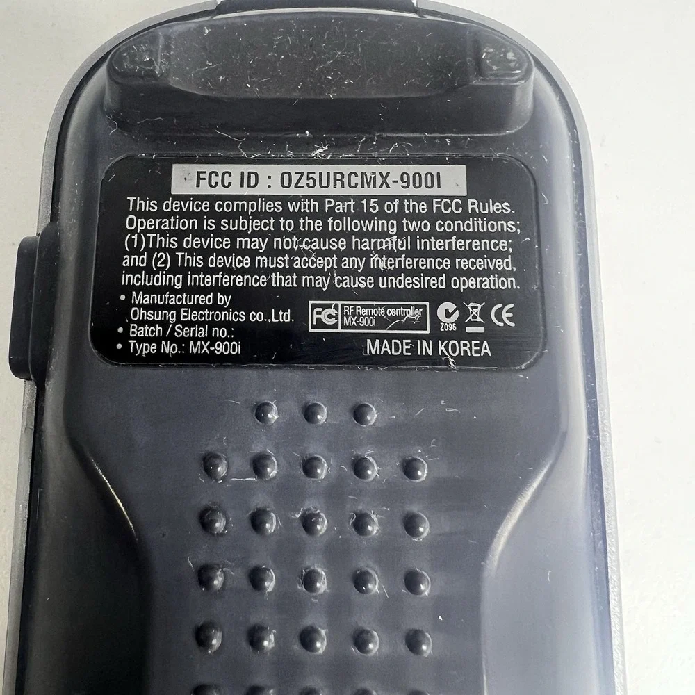 MX-900i  Universal Remote Control  Wireless Remote Control, Black And Gray